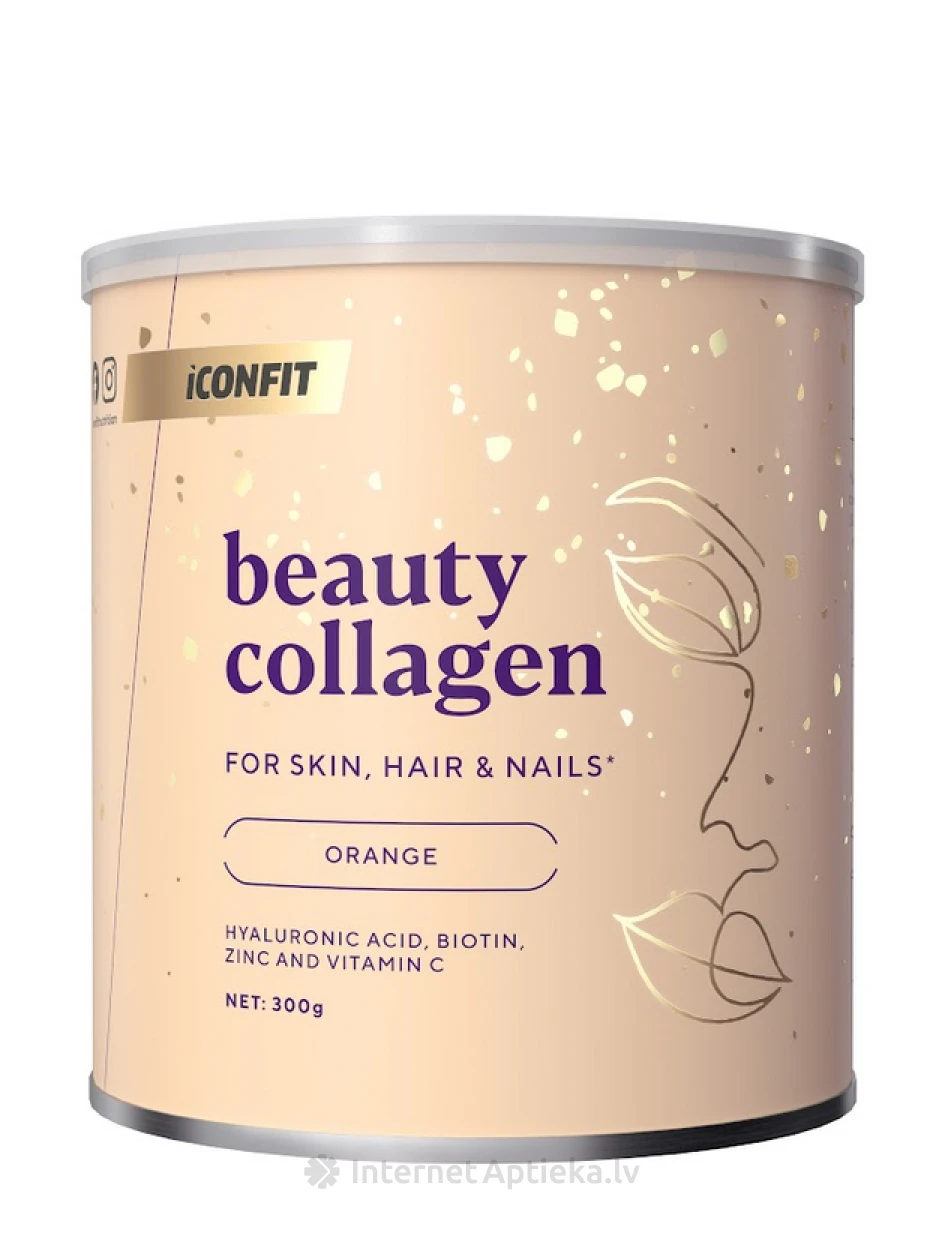 ICONFIT Beauty Collagen - Orange, 300 g | internetaptieka.lv