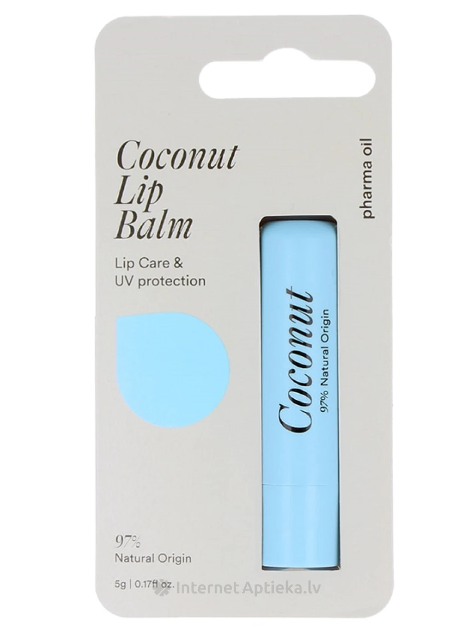 Pharma Oil Coconut бальзам для губ, 5 г | internetaptieka.lv