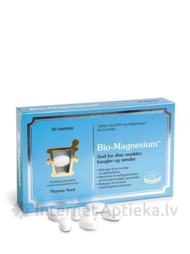 BioActive Magnesium 200 mg, 60 tabletti | internetaptieka.lv
