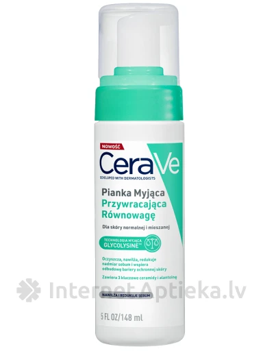CeraVe Puhastusvaht kombineeritud naha tasakaalustamiseks, 148 ml | internetaptieka.lv
