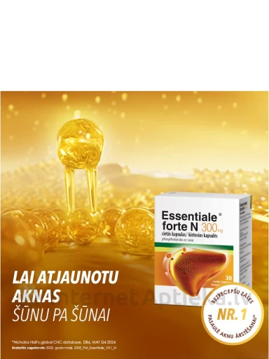 Essentiale Forte N 300 mg, 30 kapsulas | internetaptieka.lv