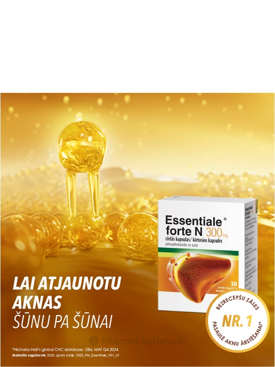Essentiale Forte N 300 mg, 30 kapslit | internetaptieka.lv