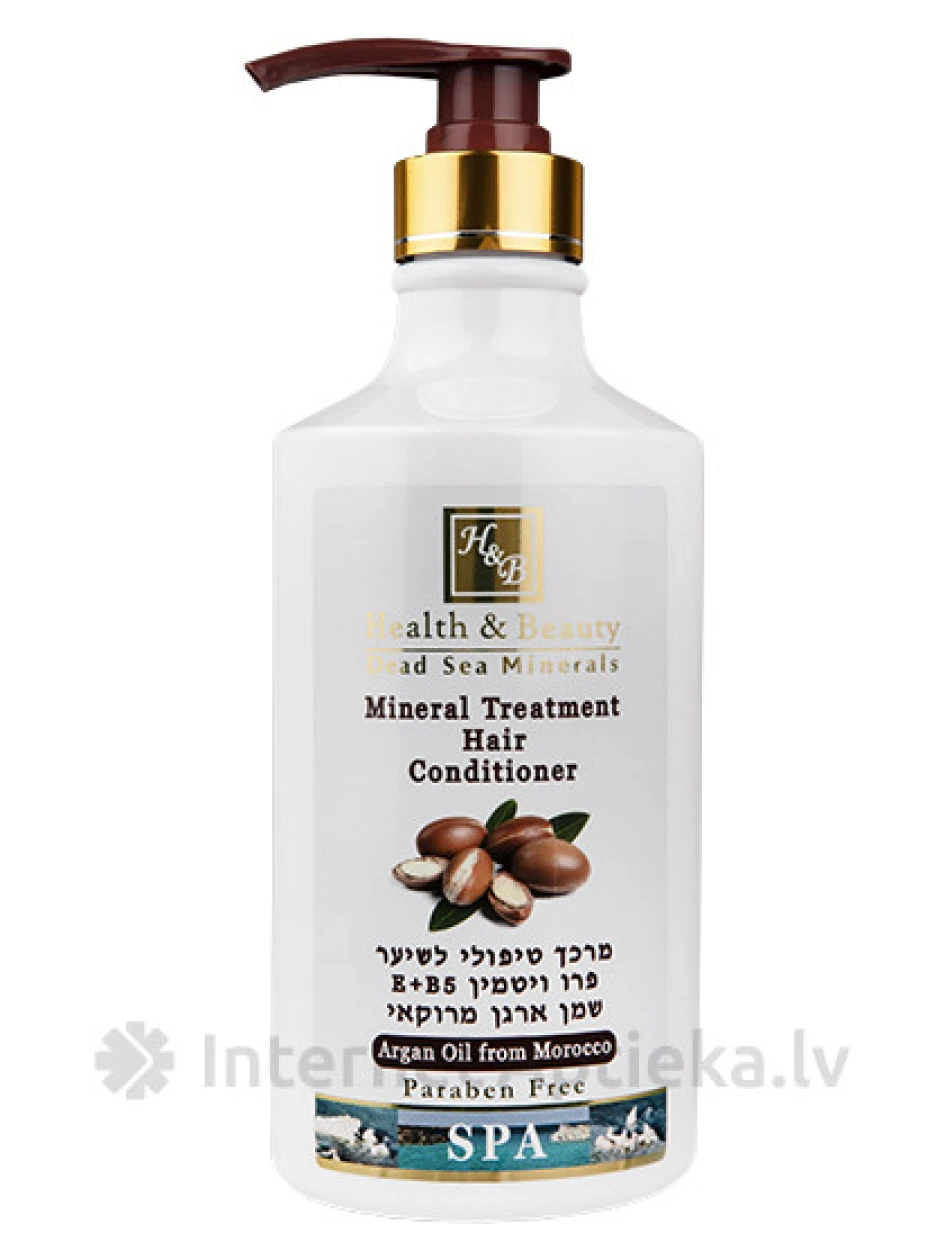 H&B Atdzīvinošs minerālu kondicionieris matiem ar Marokas argana eļļu, 780 ml | internetaptieka.lv