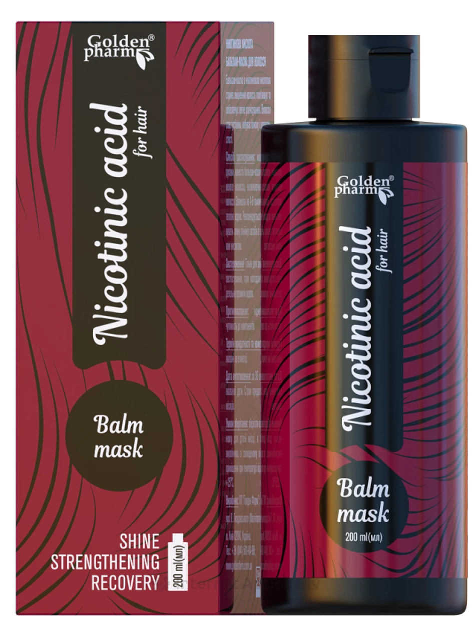 Бальзам-маска с никотиновой кислотой, 200 мл | internetaptieka.lv