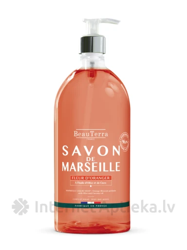 BeauTerra марсельское жидкое мыло, флердоранж, 1 Л | internetaptieka.lv