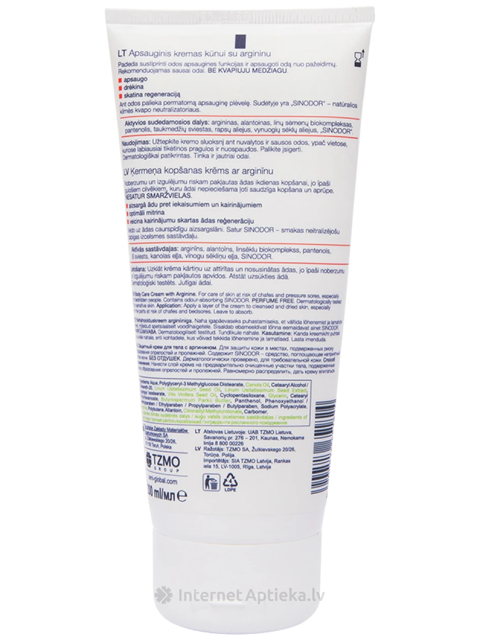 Seni Care kaitsev kehakreem arginiiniga, 200 ml | internetaptieka.lv