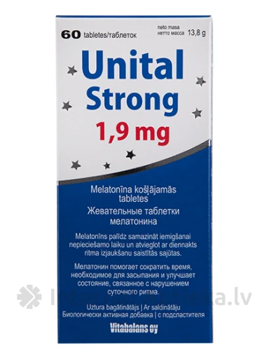 Unital Strong 1,9 мг, 60 таблеток | internetaptieka.lv