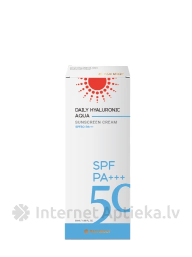 PAX MOLY Daily Hyaluronic Aqua päikesekaitsekreem, 50 ml | internetaptieka.lv