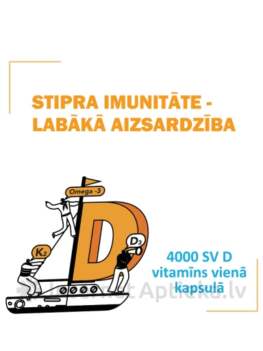 Olidetrim 4000 D3 + K2 Omega-3, 30 kapslit | internetaptieka.lv