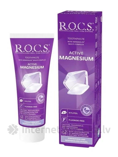 R.O.C.S. Aktiivne magneesium hambapasta, 94 g | internetaptieka.lv