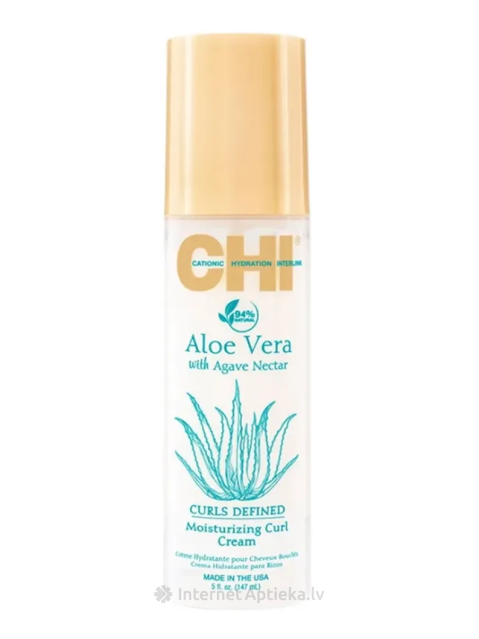CHI ALOE VERA Mitrinošs krēms lokainiem matiem, 147 ml | internetaptieka.lv