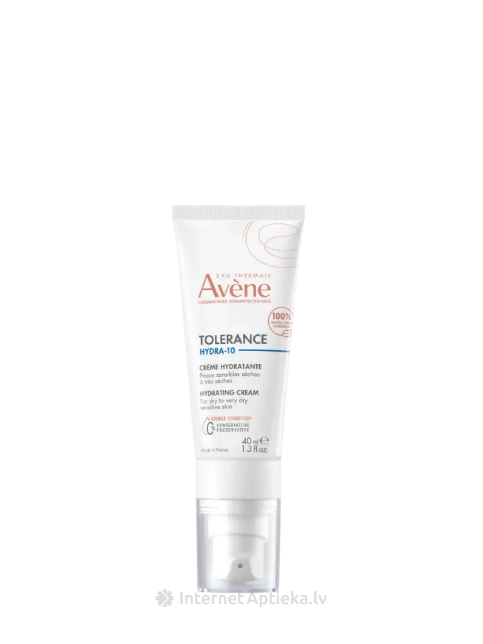 AVENE TOLERANCE HYDRA-10 drėkinamasis kremas, 40 ml | internetaptieka.lv