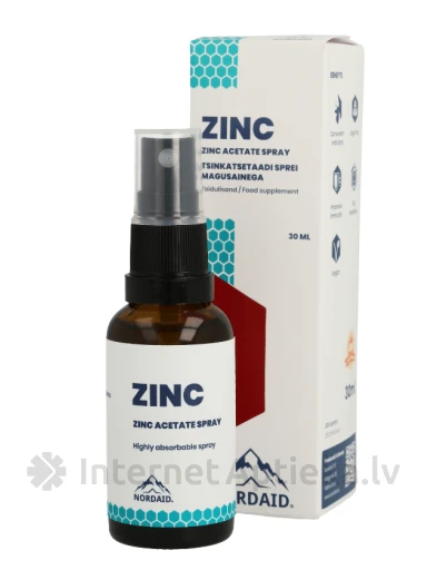 NORDAID Tsinkatsetaat spreip, 30 ml | internetaptieka.lv