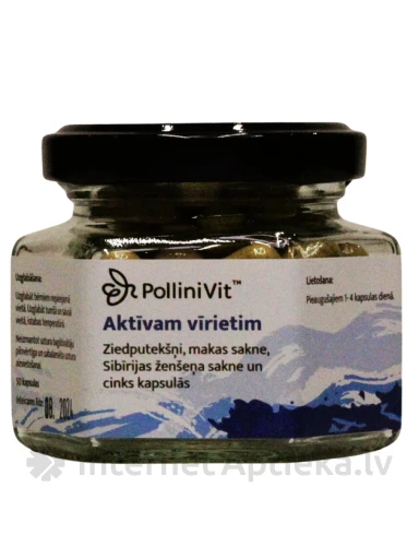 Pollinivit vitamiinid aktiivsele mehele, 50 kapslit | internetaptieka.lv