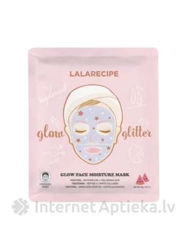 Lalarecipe Glow Face näomask, 1tk | internetaptieka.lv