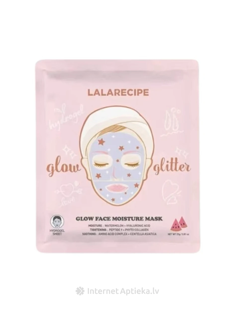 Lalarecipe Glow Face mitrinošā sejas maska, 1 gab | internetaptieka.lv