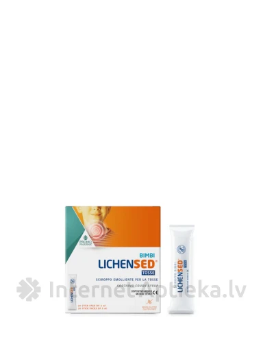 PROMOPHARMA LICHENSED® TOSSE BIMBI lastele mõeldud siirupi kotikesed, 20*5 ml | internetaptieka.lv
