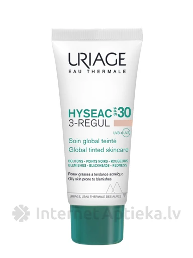 URIAGE Hyseac 3-REGUL tonēts krēms ar SPF30, 40 ml | internetaptieka.lv