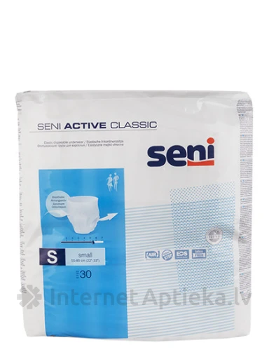 Seni Active Classic biksītes, S, 30 gb. | internetaptieka.lv