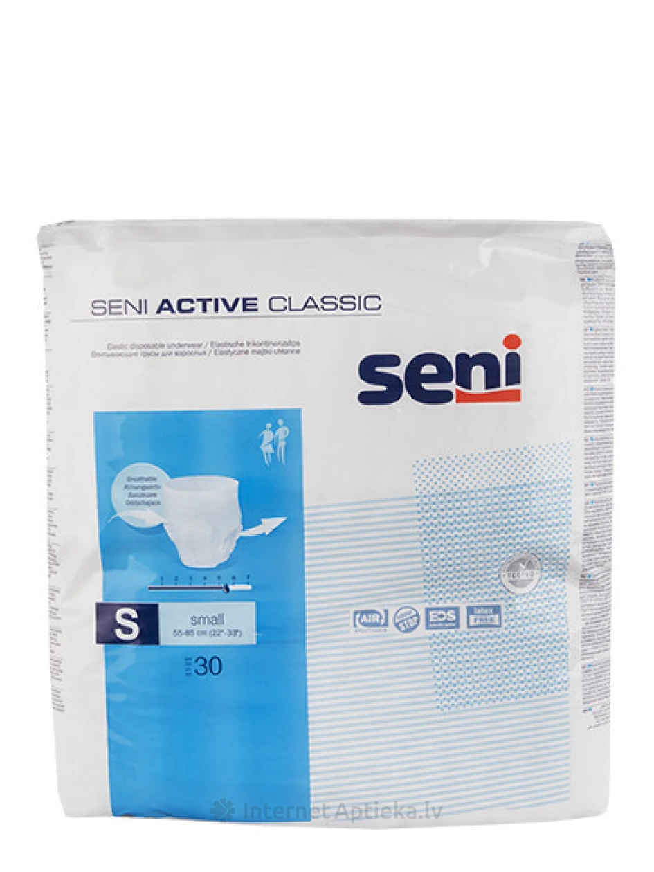 Seni Active Classic aluspüksid, S, 30 tk. | internetaptieka.lv