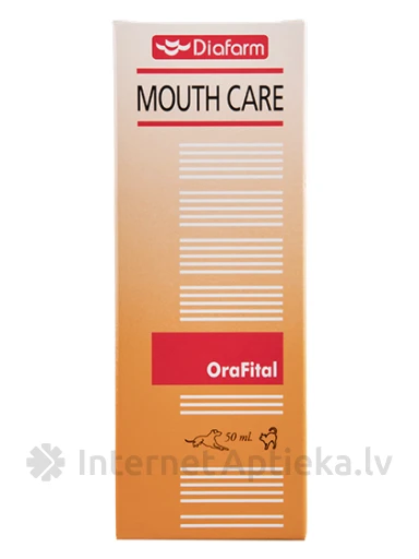 Diafarm OraFital aerosols mutes higiēnai un zobu balināšanai suņiem, 50 ml | internetaptieka.lv