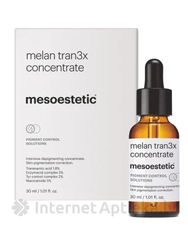 Mesoestetic melan tran3x depigmentējošs koncentrāts, 30 ml | internetaptieka.lv
