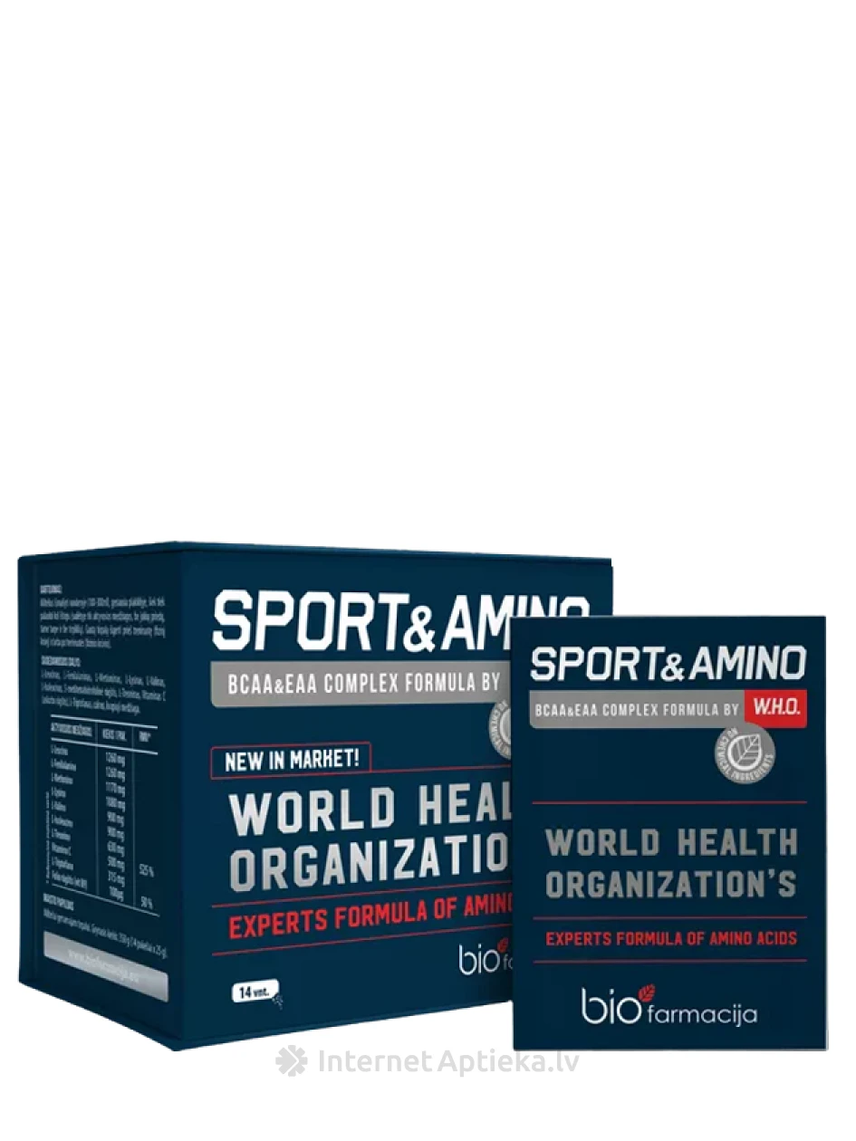 Biofarmacija Bio Sport Amino W.H.O., 14 paciņas | internetaptieka.lv