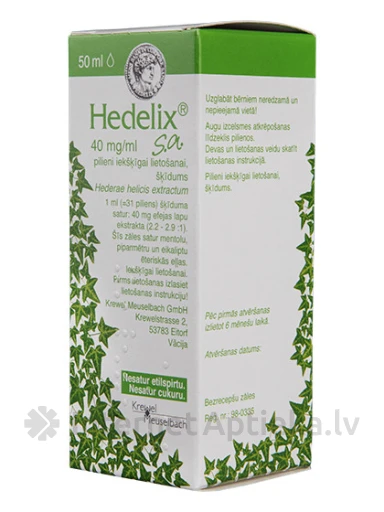 Hedelix капли 40 мг / мл, 50 мл | internetaptieka.lv