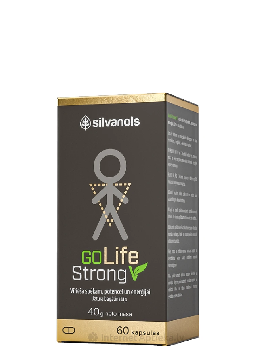 Silvanols GoLife Strong V kapsulas, 60 gb. | internetaptieka.lv