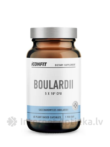 ICONFIT Boulardii, 60 капсул | internetaptieka.lv