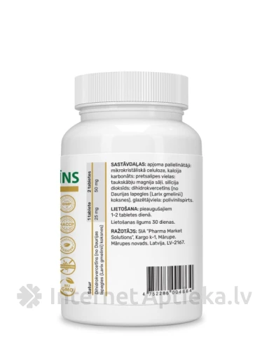 Dihüdrokvortsetiin 25 mg, 30 tabletid | internetaptieka.lv