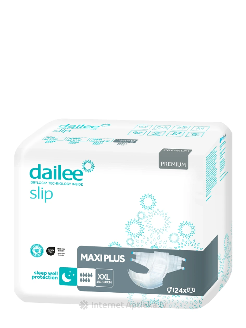 Dailee Slip Premium Maxi Plus mähkmepüksid XXL, 24 tk. | internetaptieka.lv