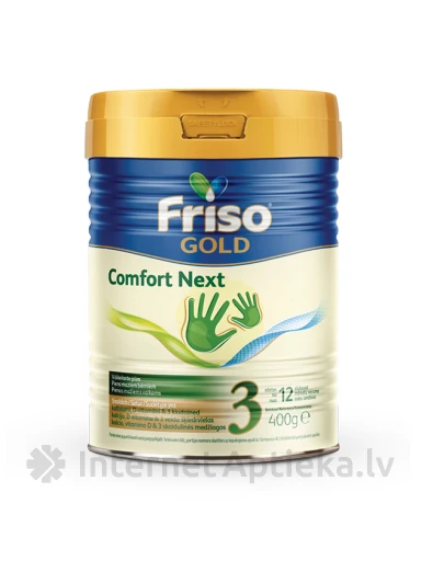 FRISO GOLD COMFORT NEXT 3 piena maisījums no 12 mēn., 400 g | internetaptieka.lv
