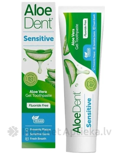 AloeDent Sensitive hambapasta Aloe Veraga, 100 ml | internetaptieka.lv