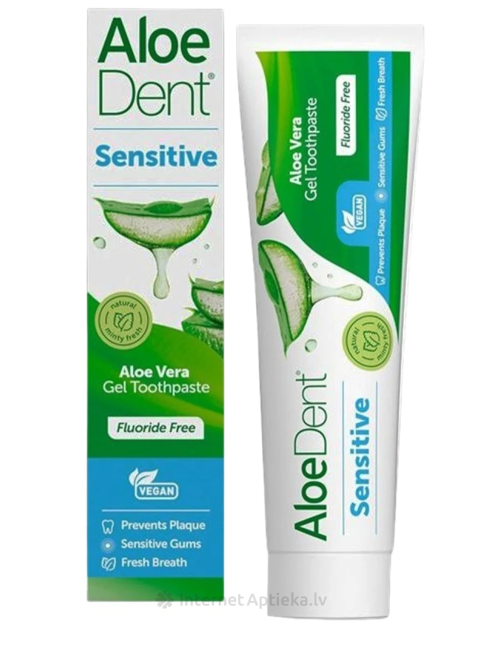 AloeDent Sensitive hambapasta Aloe Veraga, 100 ml | internetaptieka.lv