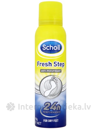 Scholl Fresh Step pihusti jalgadele higistamise vastu, 150 ml | internetaptieka.lv