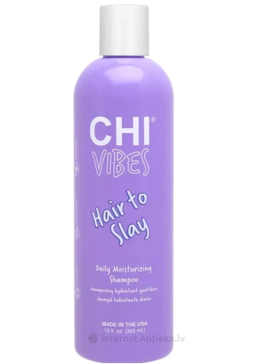 CHI VIBES Hair to Slay Daily Moisturizing шампунь, 355 мл | internetaptieka.lv