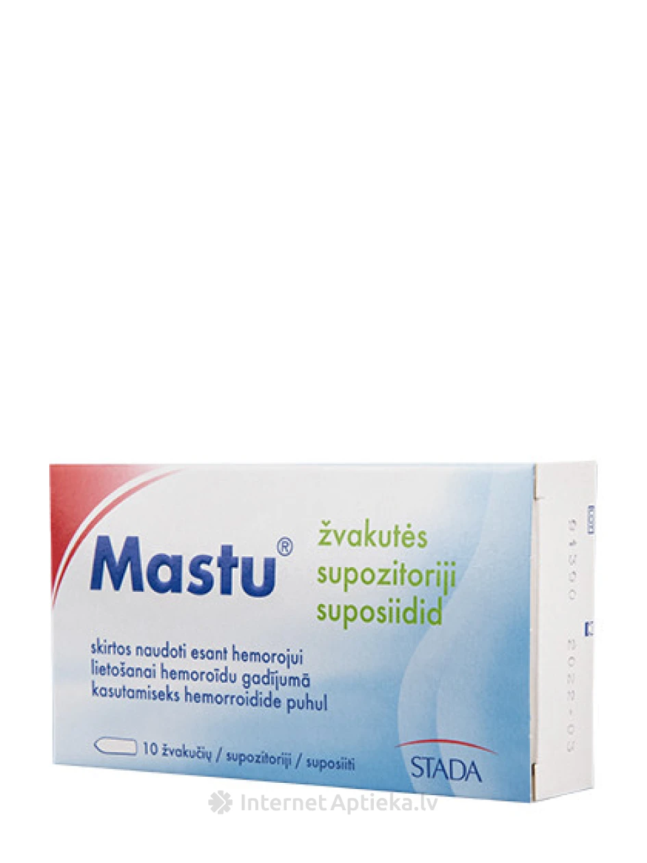 Mastu геморроидальные свечи, 10 шт. | internetaptieka.lv