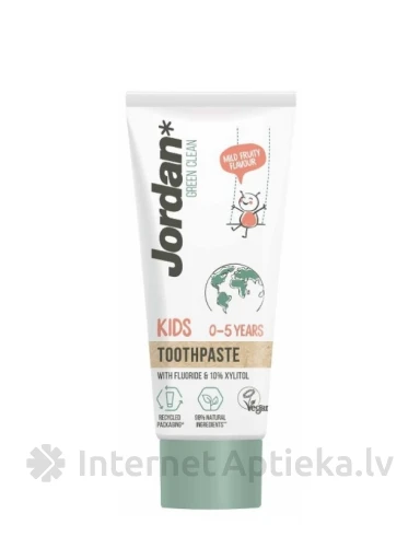 JORDAN Green Clean Зубная паста 0-5 лет, 50 мл | internetaptieka.lv