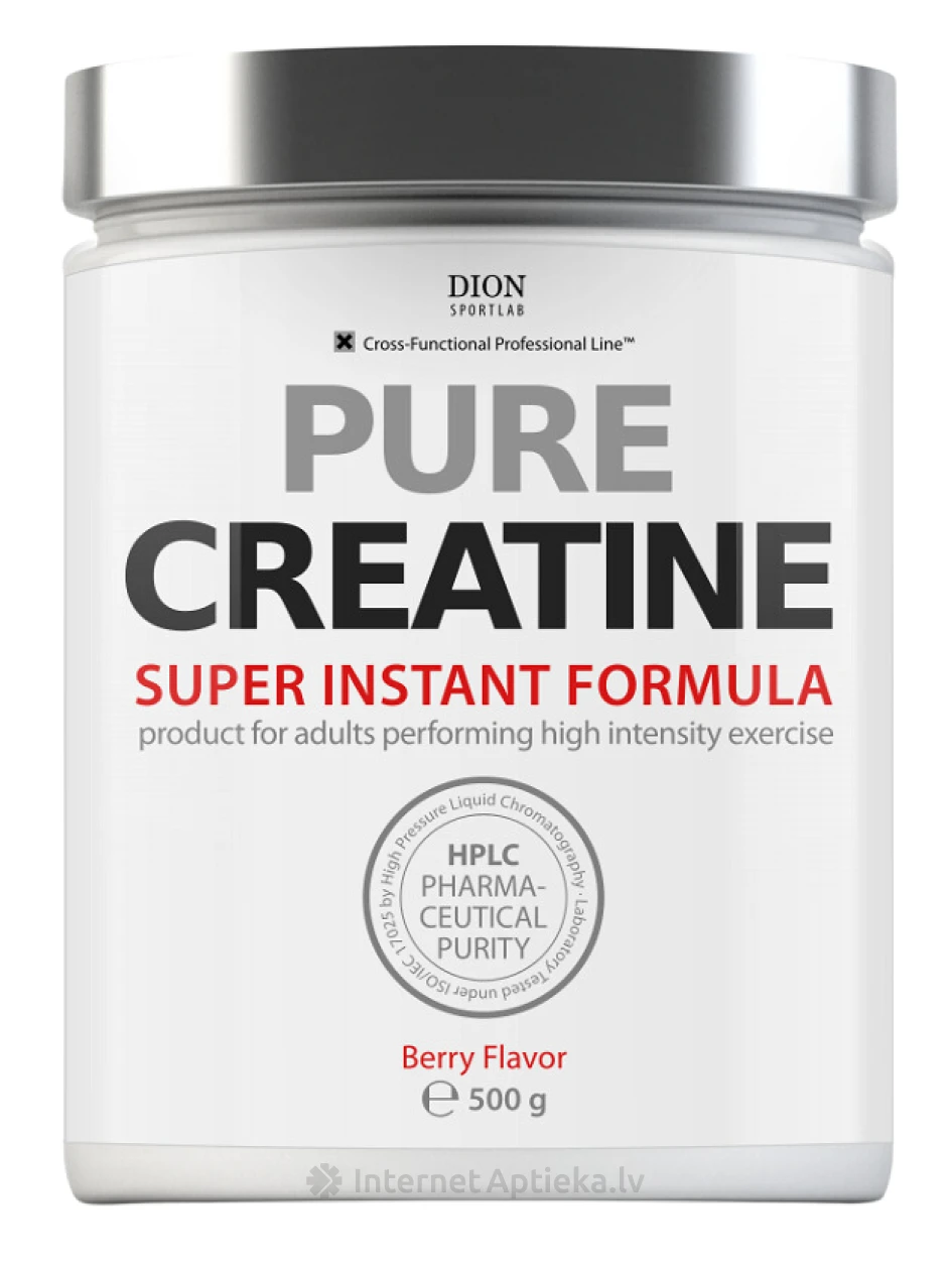 Dion Sportlab Pure creatine marja maitsega, 500 g | internetaptieka.lv