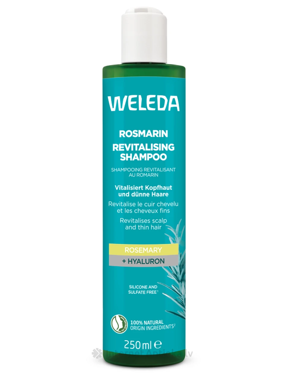 Weleda barojošs, atjaunojošs šampūns ar rozmarīnu, 250 ml | internetaptieka.lv