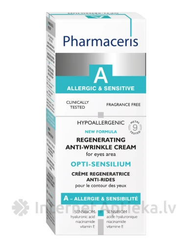 Pharmaceris A Opti-Sensilium крем от морщин для кожи вокруг глаз, 15 мл | internetaptieka.lv