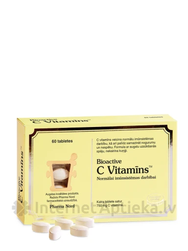 Pharma Nord Bioactive C vitamīns tabletes, 60 gb. | internetaptieka.lv