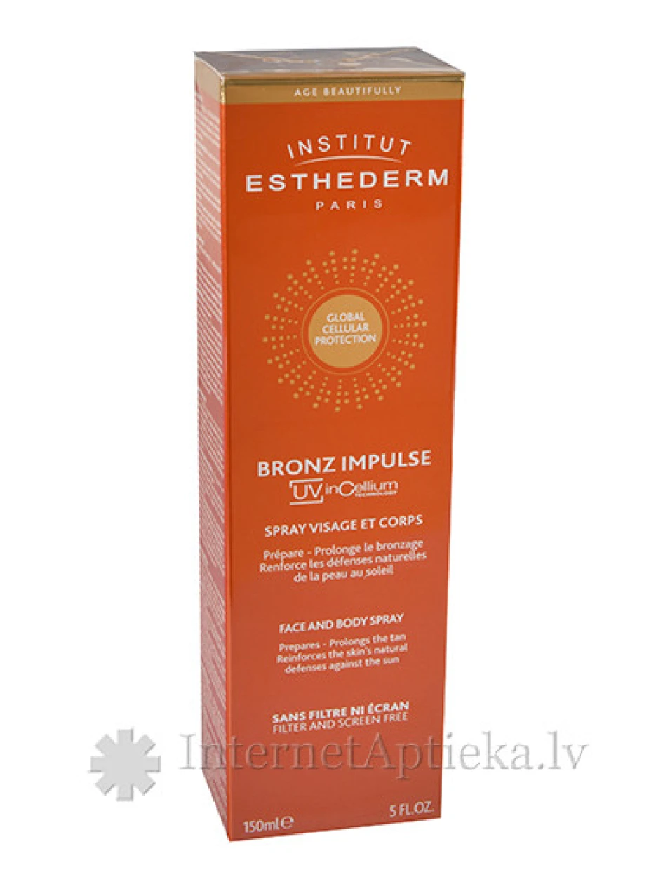 Institut Esthederm Bronz Impulse Face &Body sprejs, 150 ml | internetaptieka.lv