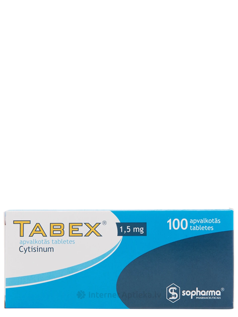 Tabex 1.5 mg, 100 tabletes | internetaptieka.lv