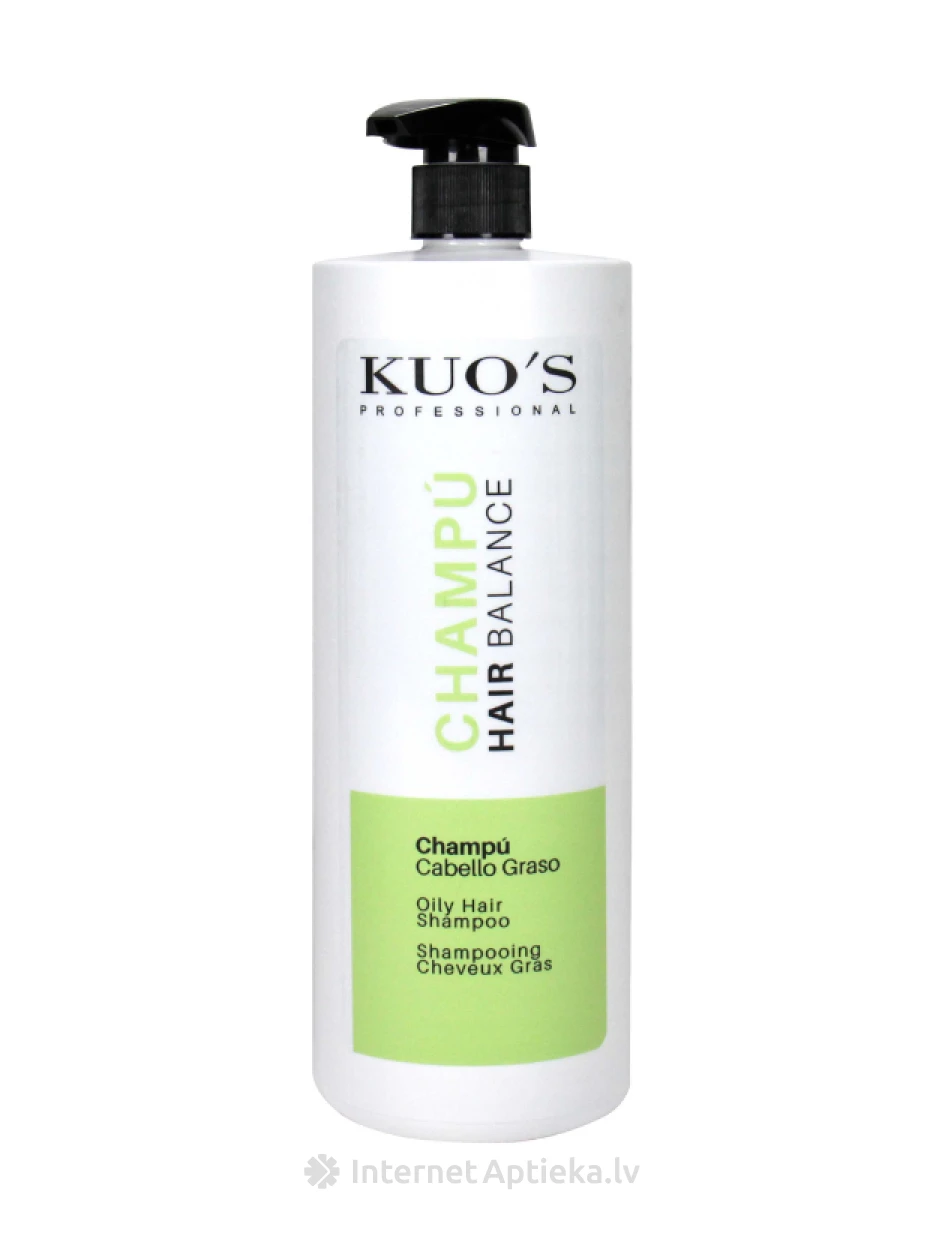KUO`S Hair Balance Шампунь для жирных волос, 1000 мл | internetaptieka.lv