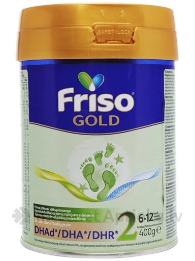 Friso Gold 2 piena maisījums no 6 mēn., 400 g | internetaptieka.lv