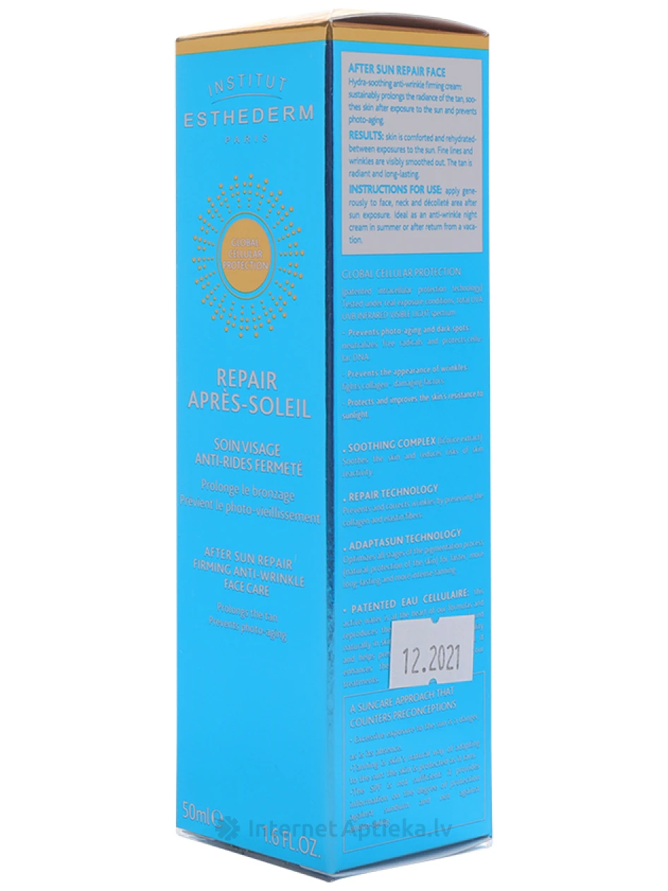 Institut Esthederm After Sun Repair Firming Anti-Wrinkle sejas krēms, 50 ml | internetaptieka.lv