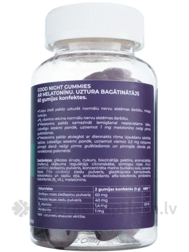 Acorus balance Head ööd melatoniiniga kummikommid, 2,5 g x 60 pastille | internetaptieka.lv