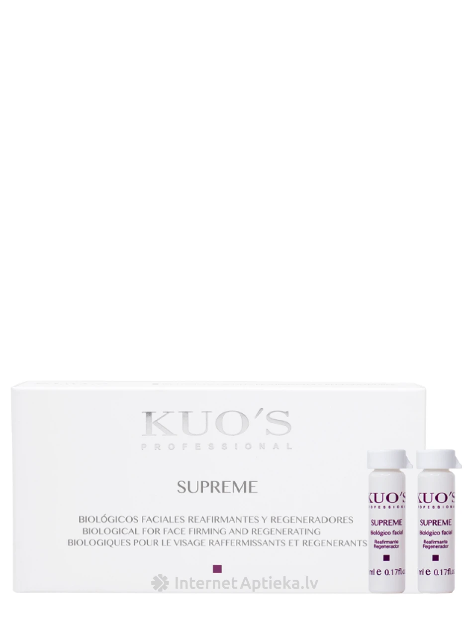 KUO`S SUPREME Bioloģiskais koncentrāts sejai, 6*5 ml | internetaptieka.lv